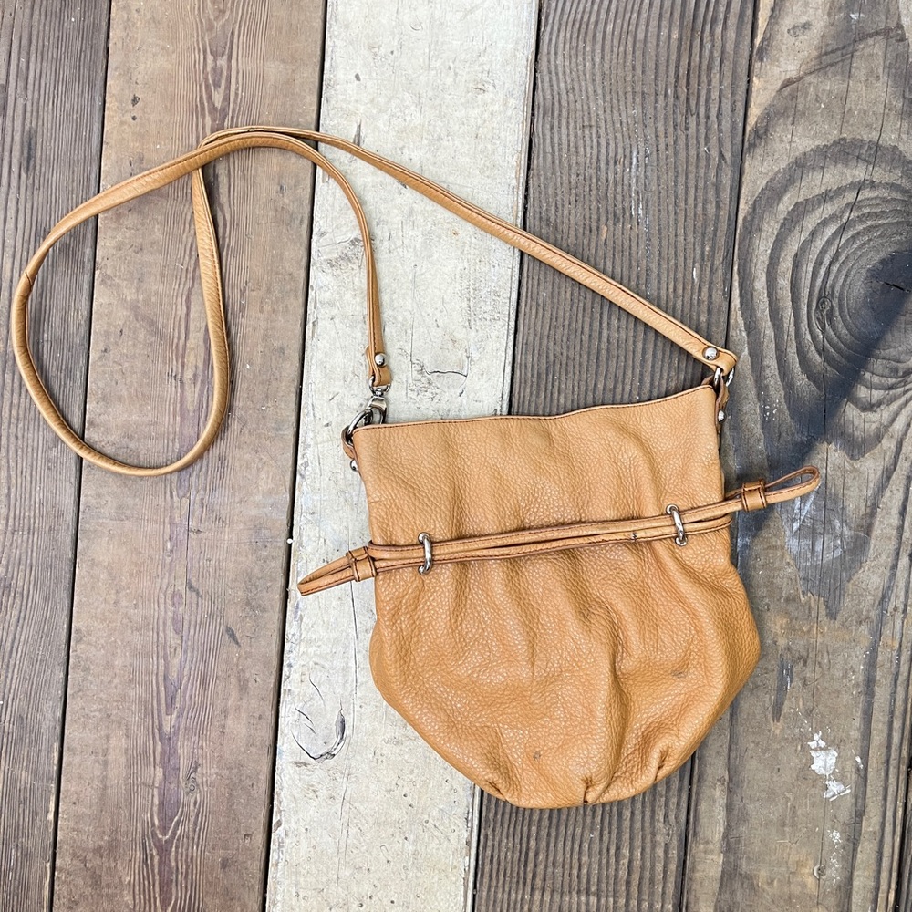 HOBO Pebbled Leather Bucket Bag